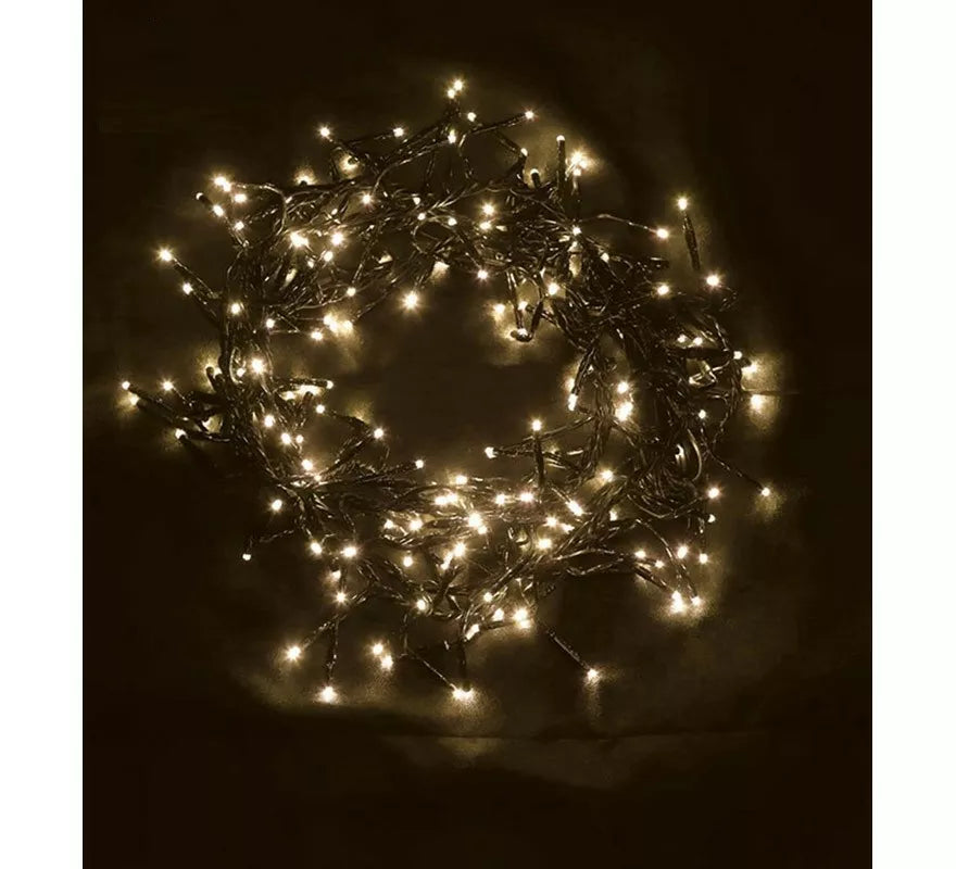 Guirnalda de 50 Led Blanco Cálido Multifunción para Exterior