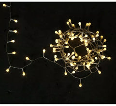 Garland of 50 Led Warm Ball 8 functions with batteries
