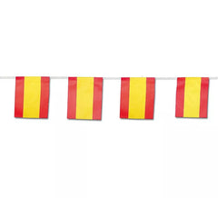 Spanish paper flag garland 15x20 cm 50 m long