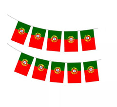 Portugal Flag Garland 20x30 cm 10 m long