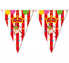 Circus Pennant Garland of 3.6 meters