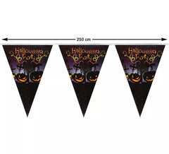 250 cm Black Pumpkin Garland
