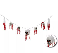180cm Fake Blood Skull Garland