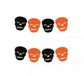 Guirnalda de Calavera negro y naranja de 3 m