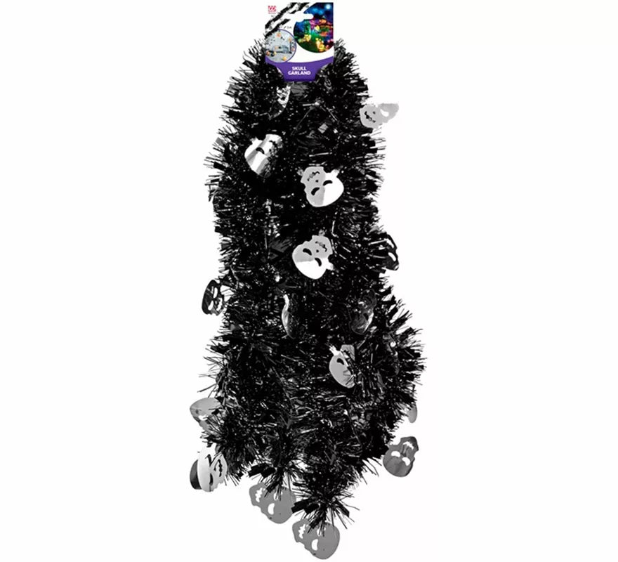 Guirnalda de Calaveras de Oropel de 300 cm