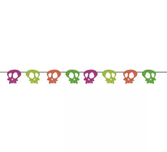 2 meter neon skull garland