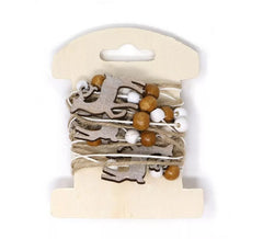 Wood Deer Garland 200 cm