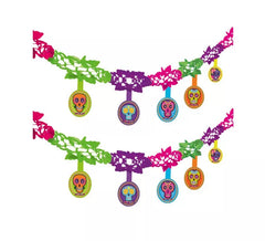 2m Multicolor Day of the Dead Skull Garland