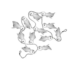 150 cm White Ghost Garland