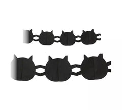 3 m Halloween black cat garland