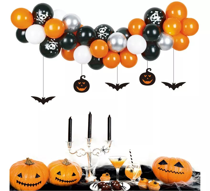 Translation missing: en.Guirnalda de Globos Sticker Halloween 33 Piezas