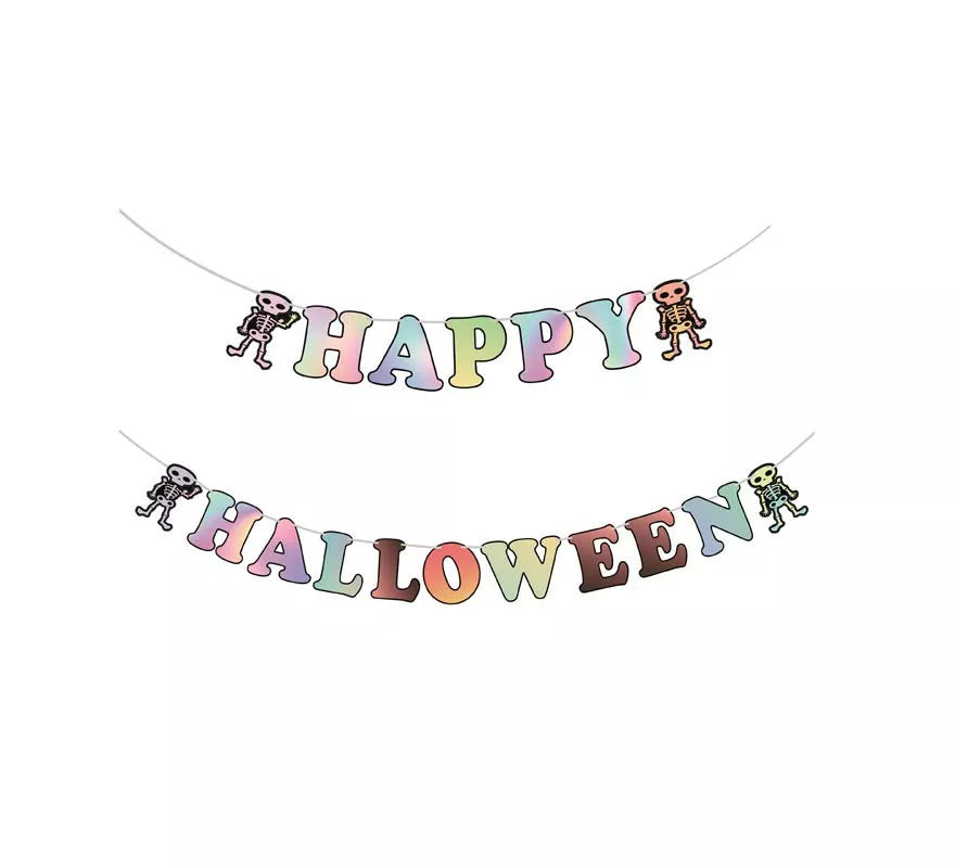 Translation missing: en.Guirnalda de Happy Halloween holográfico de 3 m