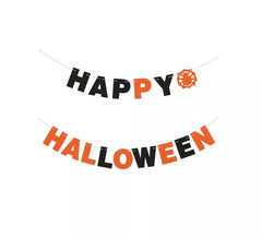 3m Orange and Black Happy Halloween Garland