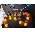 Guirnalda de Hojas Calabaza a Pilas de 20 Leds