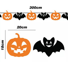 Bat and Pumpkin Garland