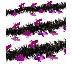 3m Tinsel Bat Garland