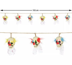 153 cm Zombie Clown Garland