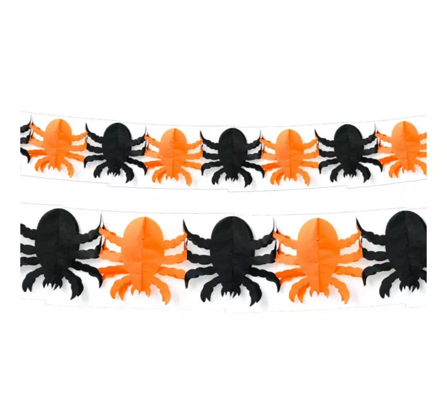 Translation missing: en.Guirnalda de Spider negro y naranja de 3 mts