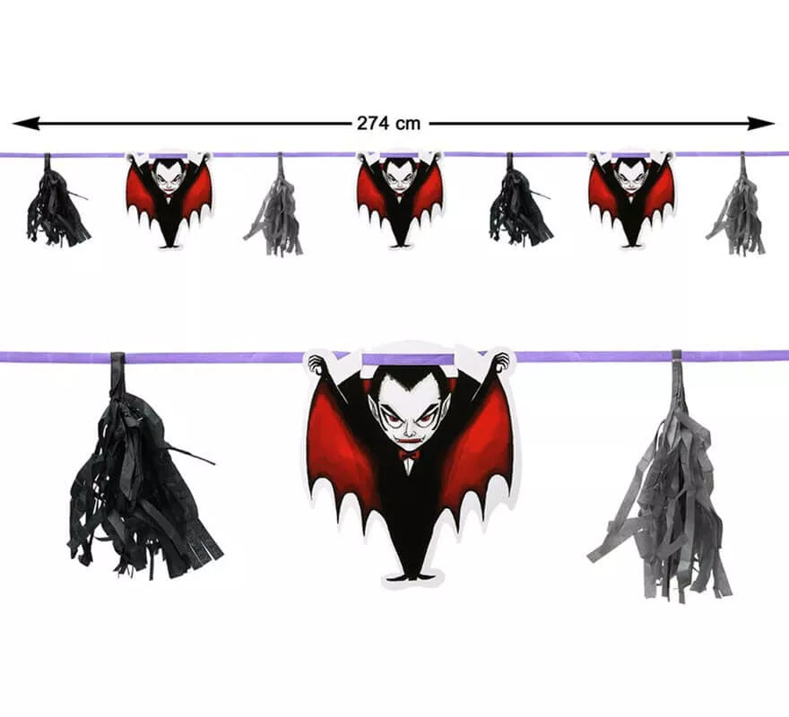Translation missing: en.Guirnalda de Vampiros para Halloween de 274 cm