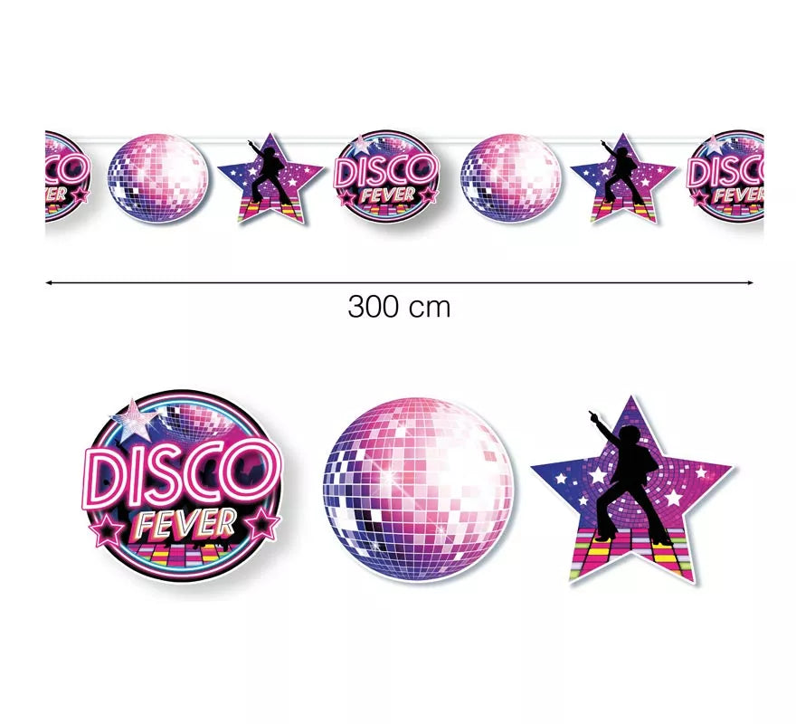 Translation missing: en.Guirnalda Disco Fever lila de 300 cm