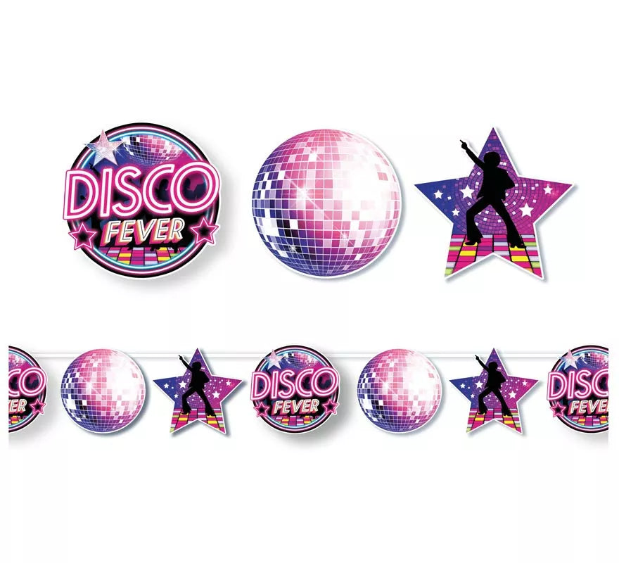 Translation missing: en.Guirnalda Disco Fever lila de 300 cm