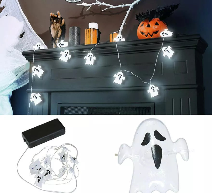 Guirnalda Hilo de Fantasmas a Pilas 10 Leds