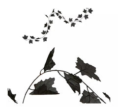 Black Leaves Garland 180 cm