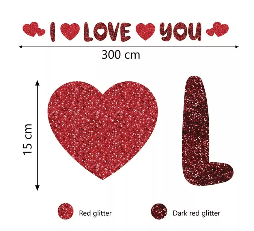 Guirnalda 'I Love You' de 300 cm
