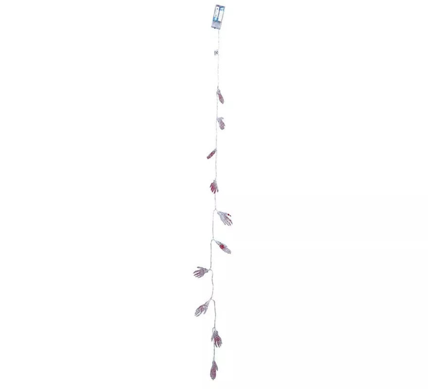 Guirnalda Mano Esqueleto 10 leds de 115 cm