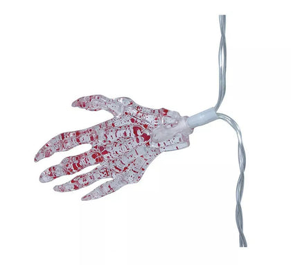 Guirnalda Mano Esqueleto 10 leds de 115 cm