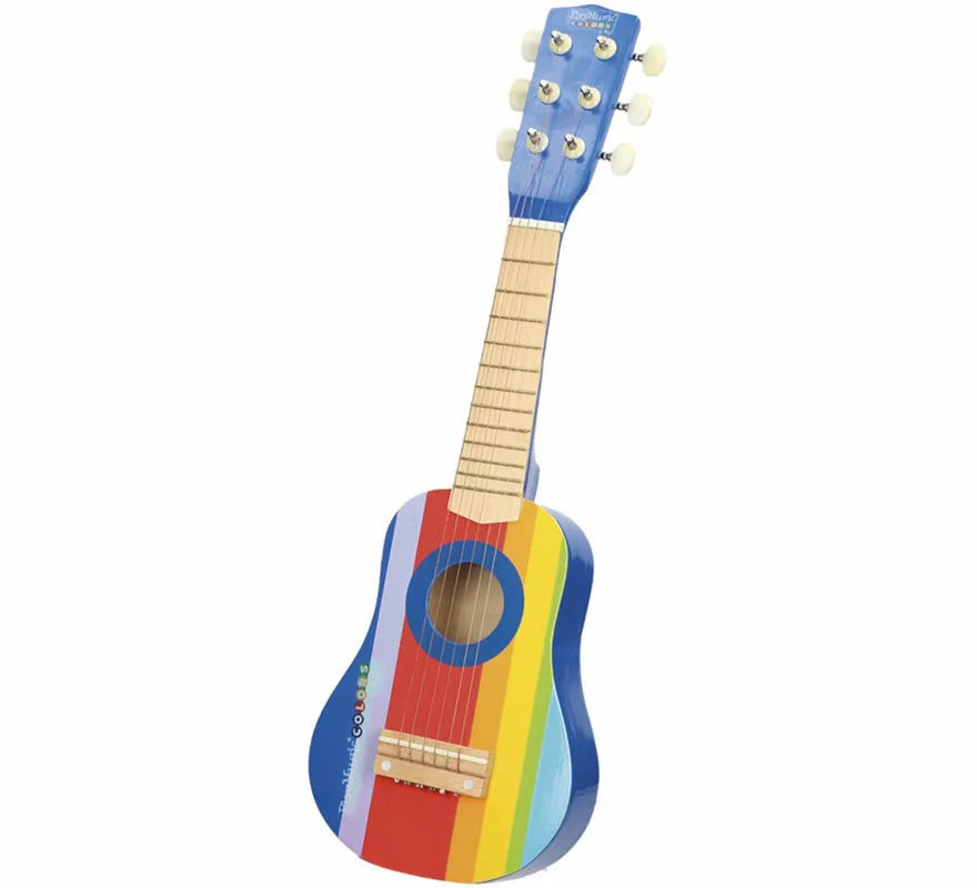 Translation missing: en.Guitarra de Madera Pintada Multicolor de 55 cm