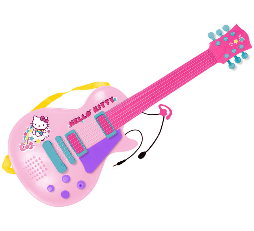 Translation missing: en.Guitarra Electrónica con Micrófono Hello Kitty