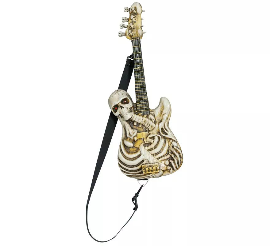 Guitarra Esqueleto con Luz y Sonido 58 cm