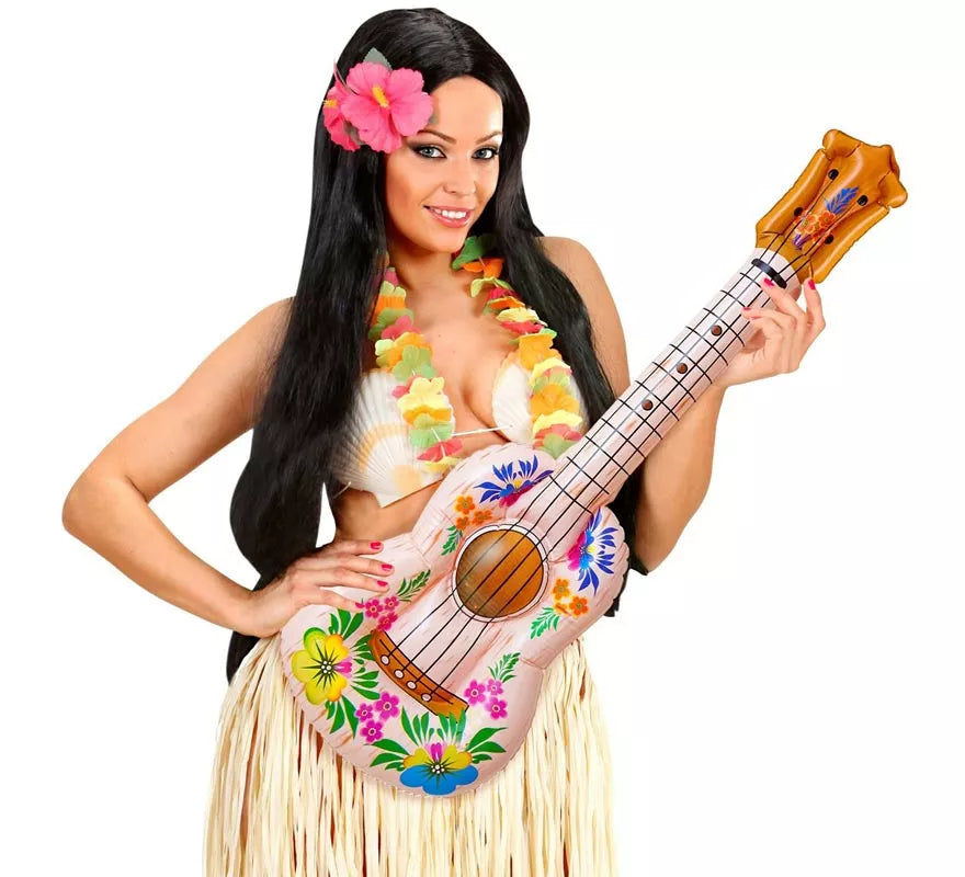 Guitarra Hula Hawaiano inflable de 105 cm