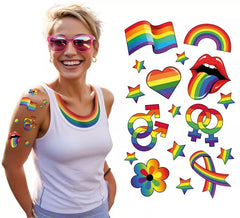 LGBT Tattoo Sheet 14x30 cm