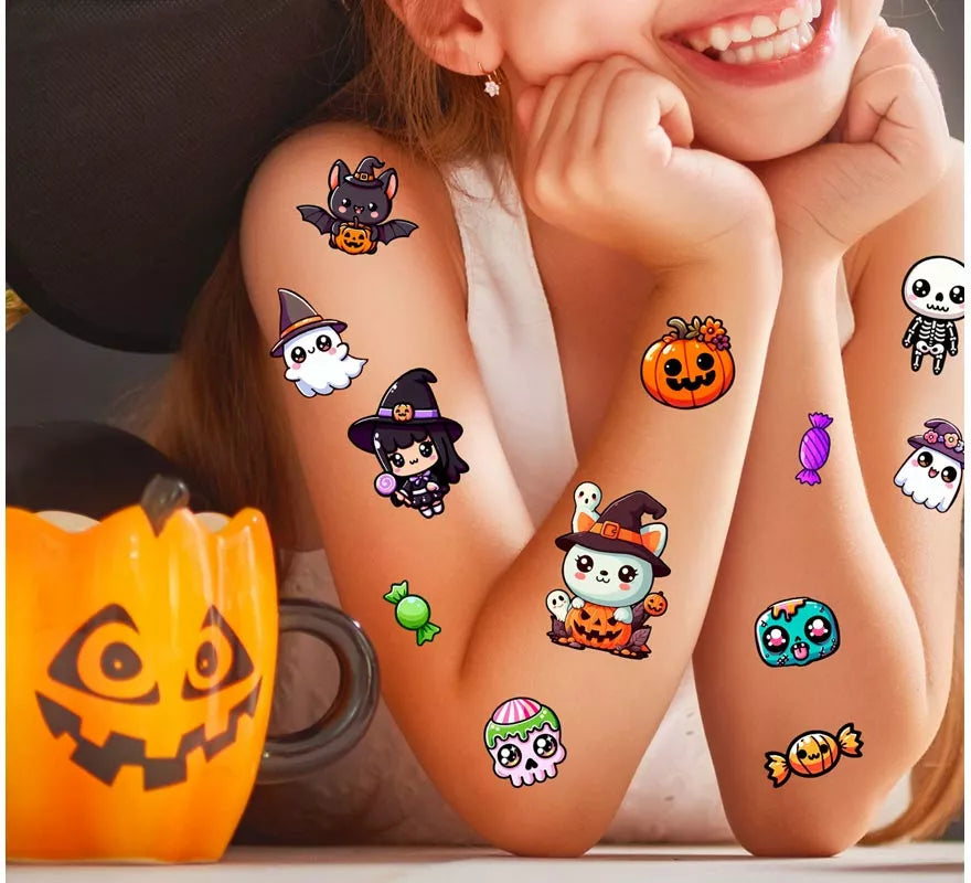 Hoja Tatuajes Pequeños Monstruos