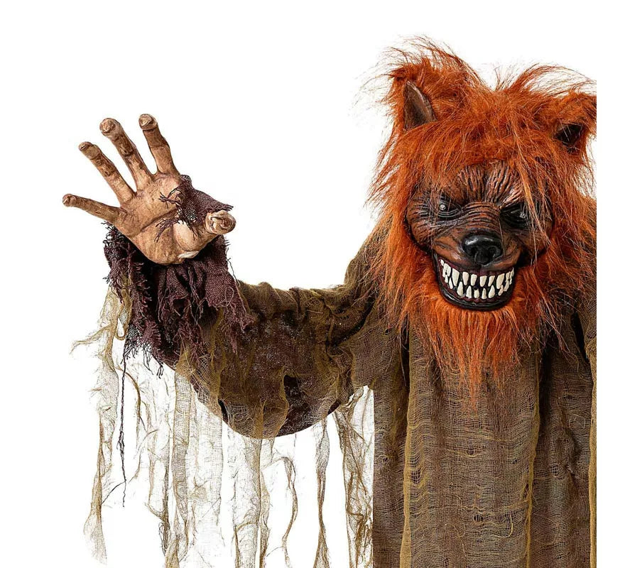Hombre Lobo Animado con base de 100x20x160 cm