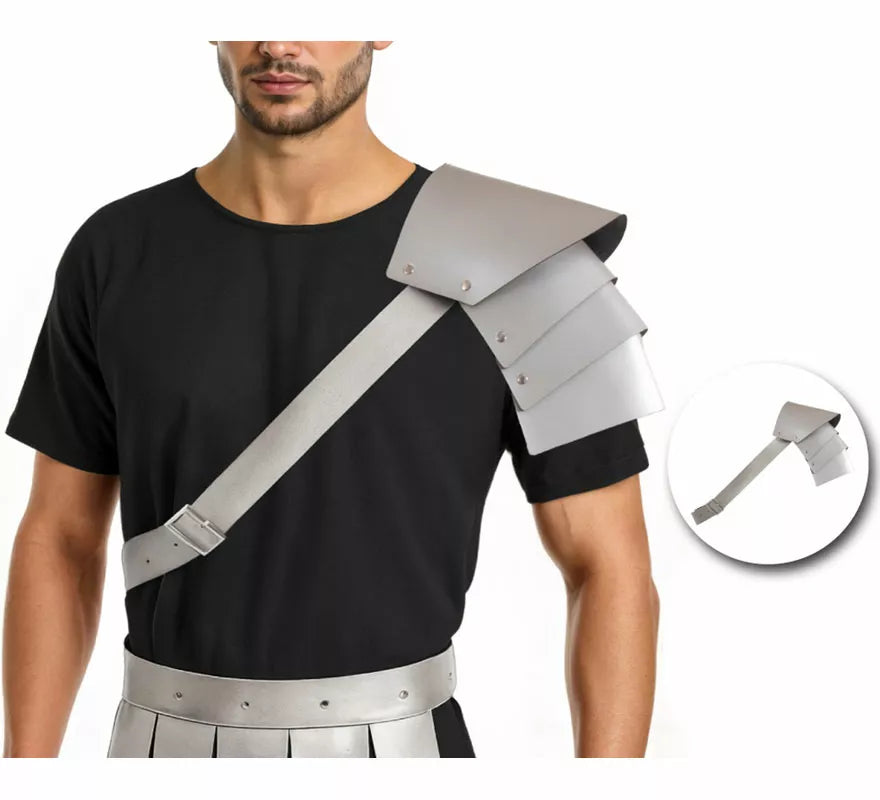 Translation missing: en.Hombrera de Gladiador plateada de 75x25 cm