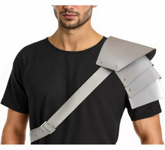 Silver Gladiator Shoulder Pad, 75x25 cm