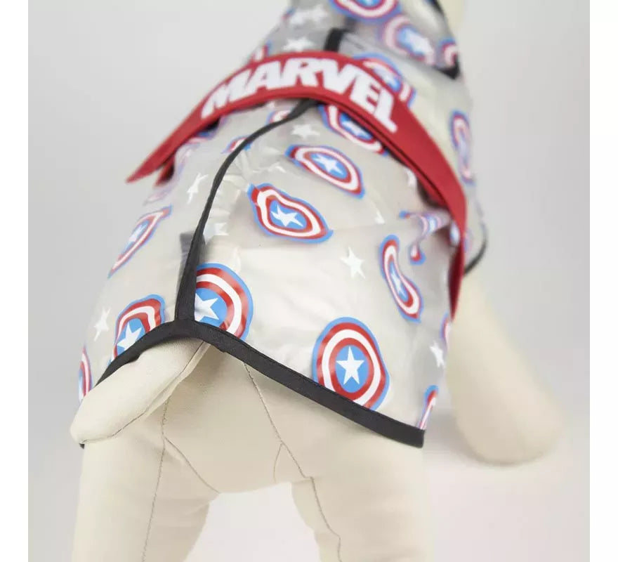 Impermeable Ajustable para Perro de Capitan America