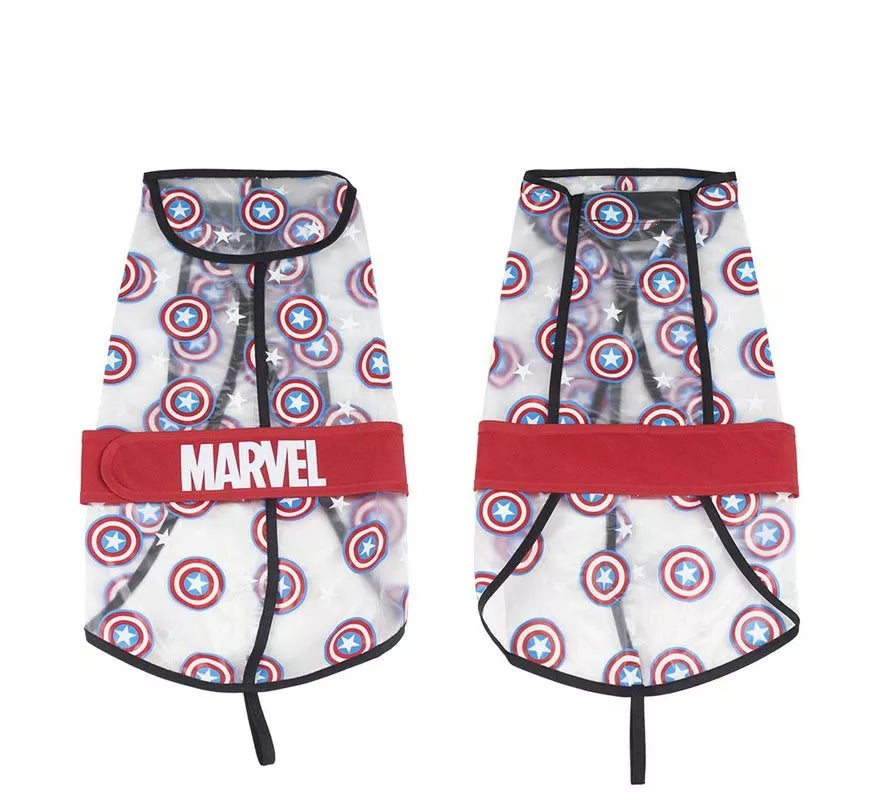 Impermeable Ajustable para Perro de Capitan America