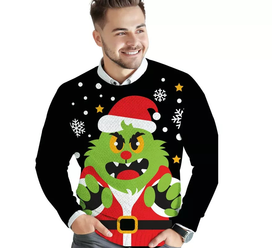 Translation missing: en.Jersey de Duende Gruñón de Navidad para hombre