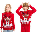 Jersey de Navidad Oh Deer rojo con reno para niños