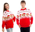 Jersey de Navidad Ositos rojo y blanco para adulto