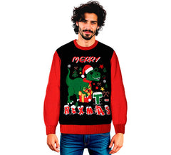 Adult Christmas Dinosaur Sweater