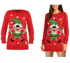 Long Christmas Elf Sweater for women