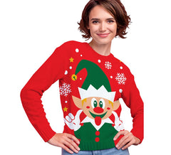 Happy Elf Christmas Sweater for Women