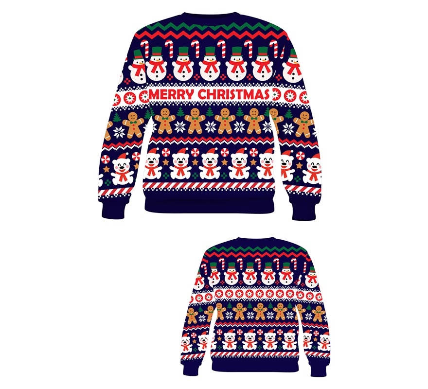 Jersey Navidad Muñeco de Nieve para hombre