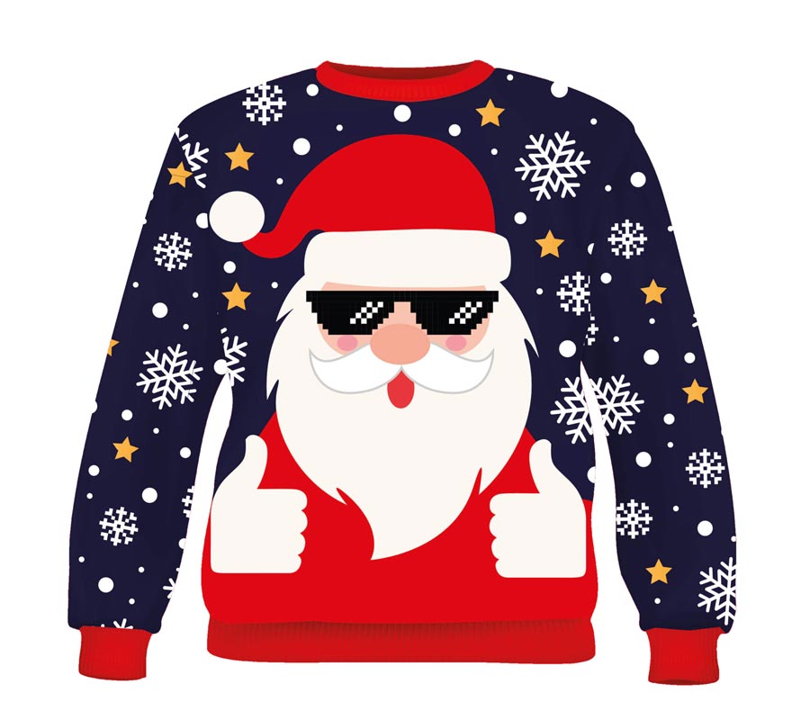 Jersey Navidad Papá Noel cool para niños