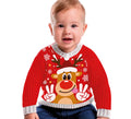 Jersey Navidad Reno Feliz rojo para bebé